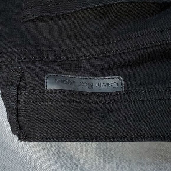 Calvin Klein Jeans Skinny Crop Black Size 4 - Picture 5 of 12